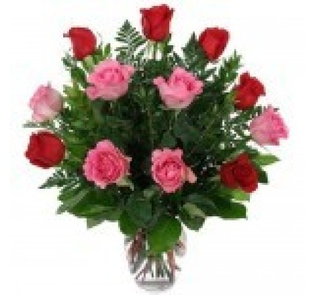 Μπουκέτο σε ροζ και φούξια χρώματα 