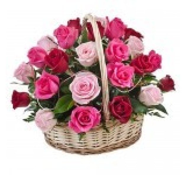 Καλάθι με τριανταφυλλα της αγαπης 