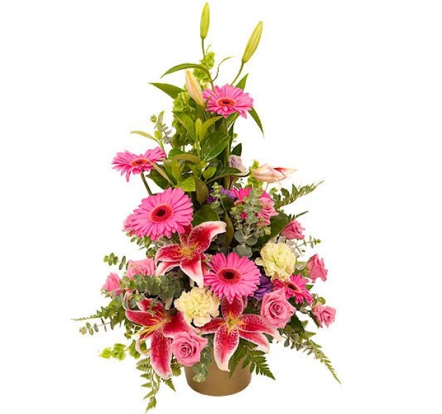 Σύνθεση σε ροζ & φούξια τόνους 