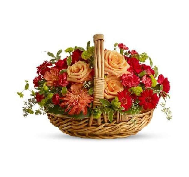 Καλάθι σε θερμούς τόνους 