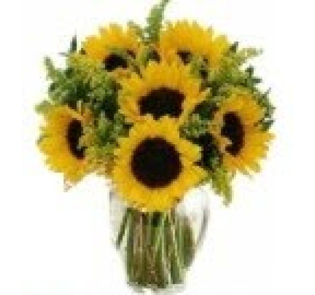 Μπουκέτο Ηλιόλουστο  με Ηλίανθους 