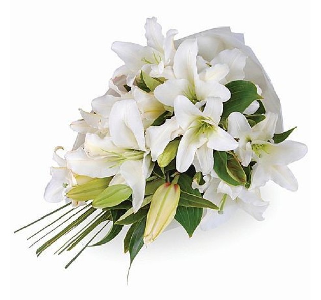 Ανθοδέσμη με Λίλιουμ Οριεντάλ 