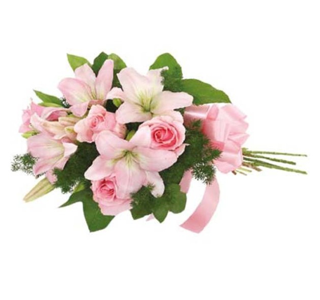 Μπουκέτο Τριαντάφυλλα και Λίλιουμ 